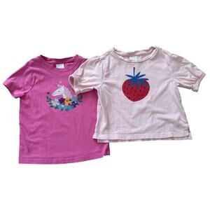 HANNA ANDERSSON | 2 T-Shirt Bundle  | US 4 Toddler girls | Pink
